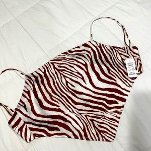 Zebra crop top